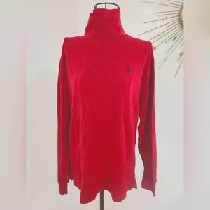 Women’s Ralph Lauren LS Red Polo shirt Size Large